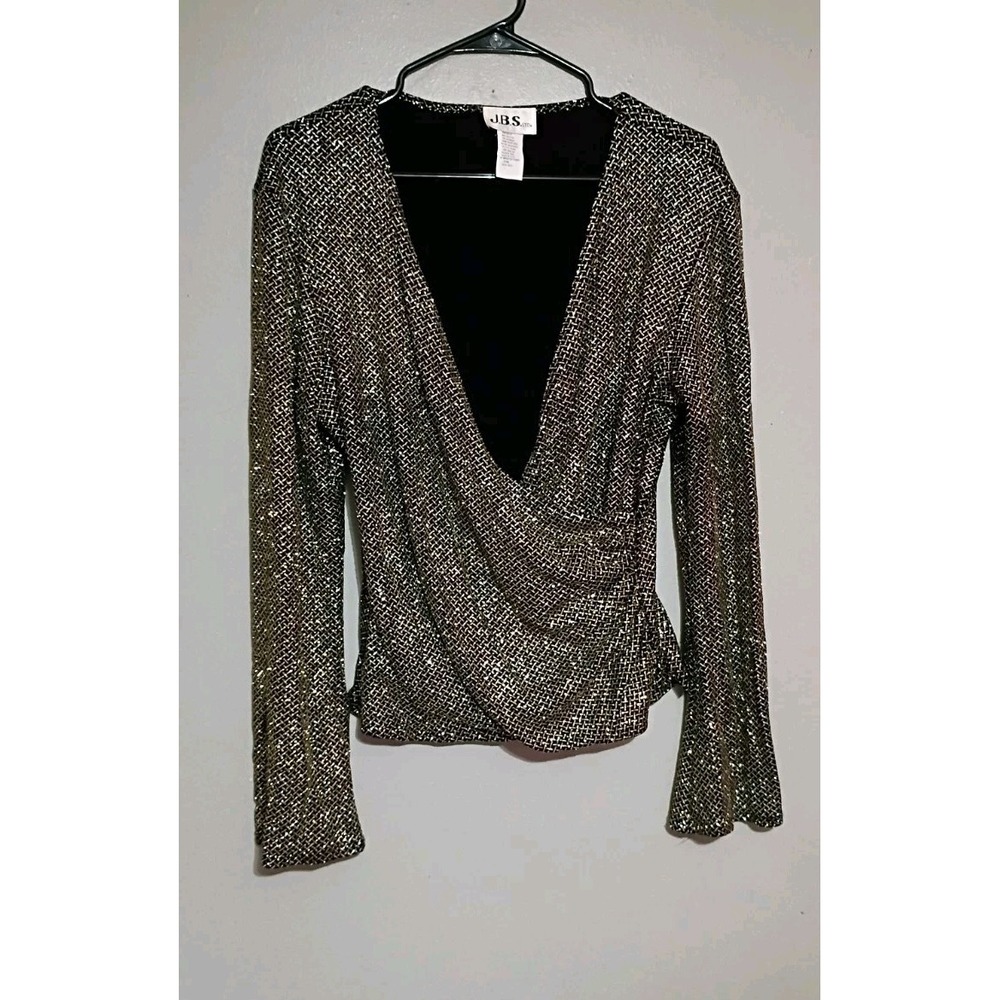 J.B.S glam bell sleeve long sleeve Size L dequin sparkly fairy festival usamade